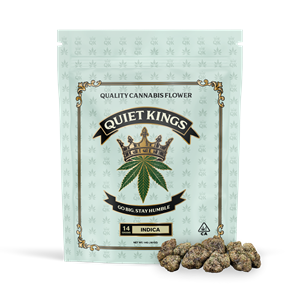 QK - Flower Bag - GDP - 14g - Indica, Green Vibe, Inc - Quiet Kings/Wave Rider/Chico Verde
